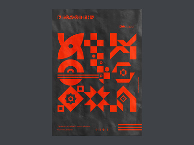 Geometric poster design.