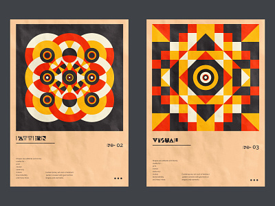 Geometric poster design.