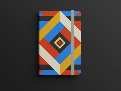 #2552 asthetic book bookcover branding creative design editorial design geometric notebook pattern print shapes