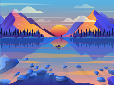 mountains illustration