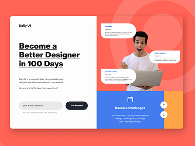 Redesign Daily UI Landing Page/100