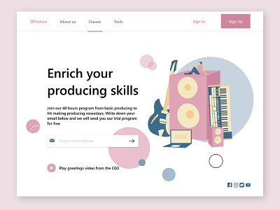 8Produce - Website Layout Design