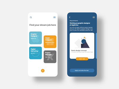 Job Hunting adobexd behance bestfolios branding color dailyui design dribbble dribbblers graphicdesignui minimal portfolio ui uidesign user interface userexperience ux uxdesign vector webdesign