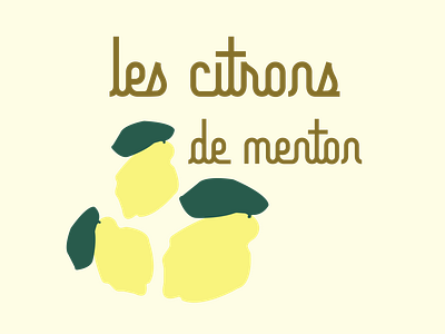Les citrons de Menton