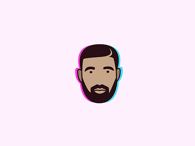 Drake Icon drake hip hop heads hotline bling icon minimal ovo portrait rapper series