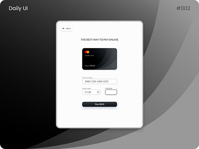 Daily UI - Credit card checkout