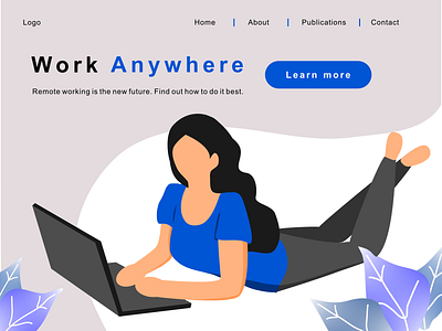 Work Anywhere art design flatart illustration webdesign