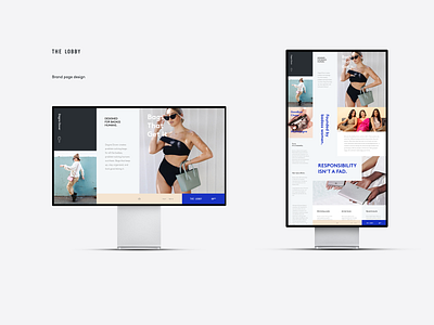 The Lobby adaptive ui design website website concept website design