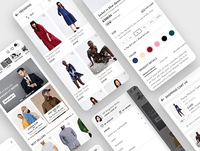 E-commerce mobile app ecommerce app ecommerce design fashion app mobile app design mobile ui ui ux