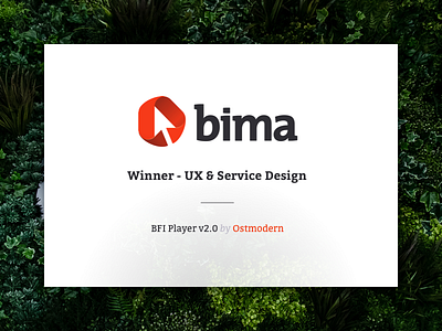 BIMA 2015 Winners! awards bfi bfi player bima ux uxd win