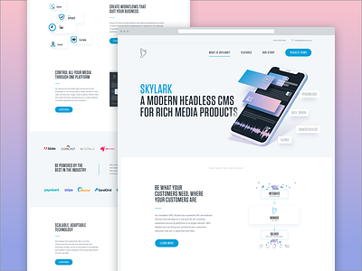 Skylark — Website cms design headless layout product ui