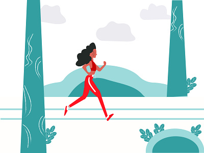 Illustration | Running girl