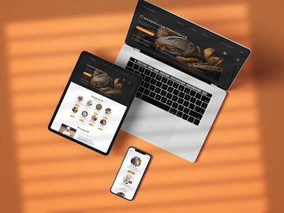 Landing page / Family Bakery branding design ui ux uxui