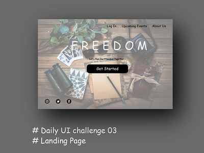 daily UI 03 landing page