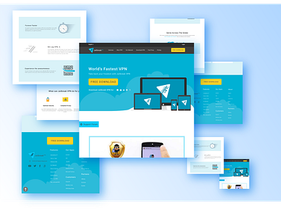 Design with "Jailbereak VPN" app branding design flat minimal typography ui uiux ux web