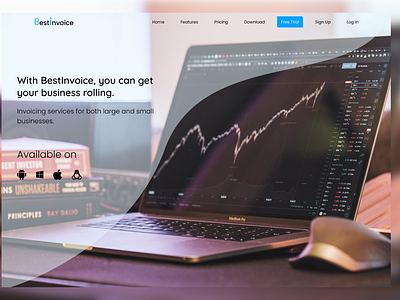 BestInvoice- A invoice website Landing Page