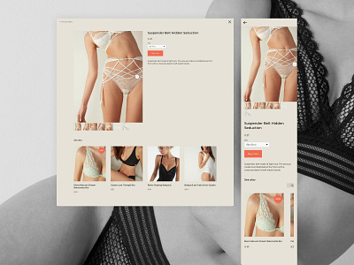 Online store of women's underwear design figma online store tilda ui underwear ux web webdesign webflow website website design