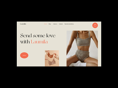 Online store of women's underwear design figma online store shop tilda ui underwear ux web web design webdesign webflow website website design