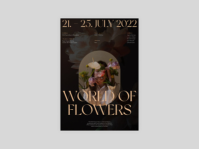 Design for an exhibition of florists design figma florist flower poster posters ui web webdesign website website design