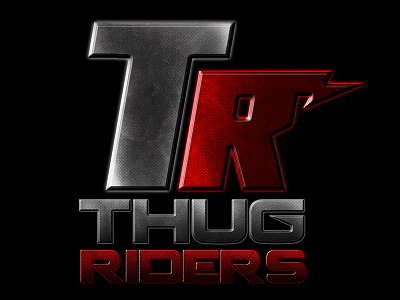 Thug Riders Logo adobe black creation creative cs5 design french grey logo logotype red thug
