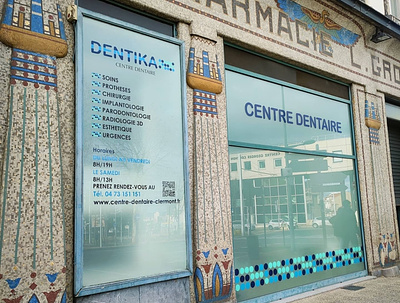 Centre dentaire arts bleu blue communication creation dentiste deventure france health magasin paris point shop shopping store store design street teeth