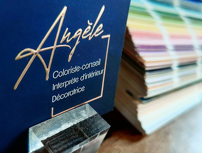 Card adobe bleu blue branding card carte carte de visite creative cube decoration design designer france gold logo or vector visit card