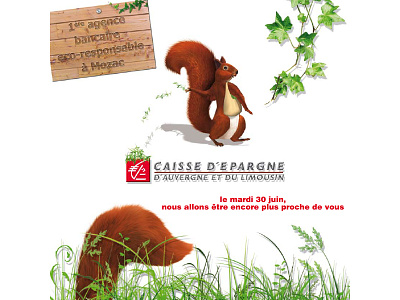 Bank Card adobe card create design eco ecologie ecureuil france green institutionnel paris visit