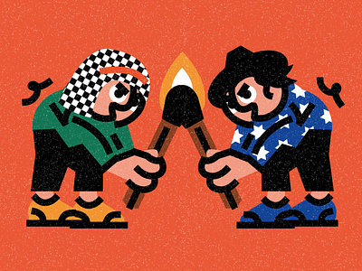 Editorial illustration about Palestine and Israel problems