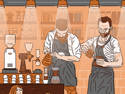 COFFEE __ LAB ¹ aeropress americano barista cafe chemex coffee cup drip illustration latte