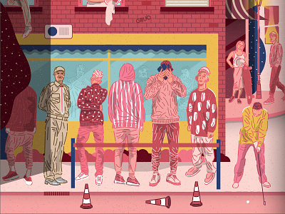 Supreme Boxers Illustration by Taylor Jacobs on Dribbble