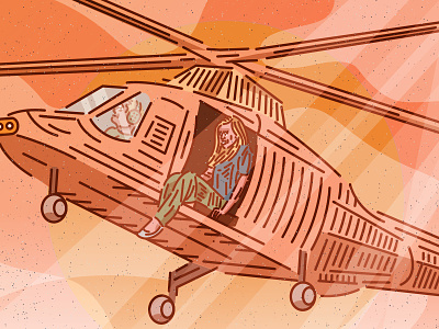 TOLEDO __ PISMO MAGAZINE 2 helicopter holiday icon illustration love sky spain toledo vector woman