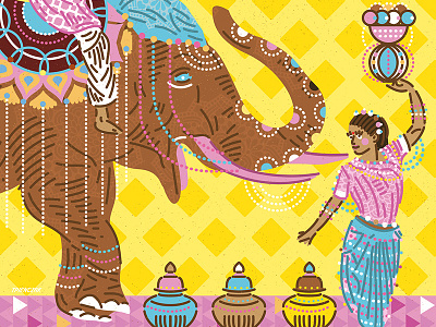 GREAT INDIAN FESTIVAL cartoon colorfull elephant flatdesign icon illustration india indian poster vector