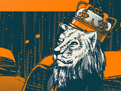 Lion King design illustration lion poster