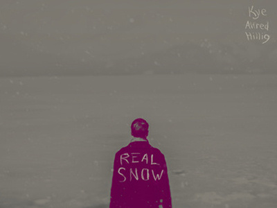 Real Snow album album hand drawn type music