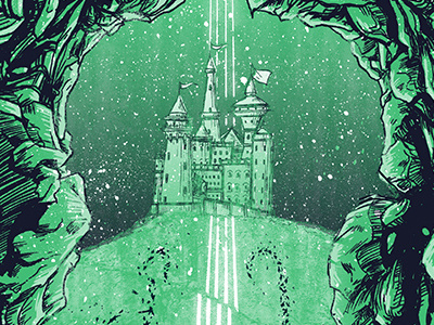 Ls Preview 2 castle design illustration poster