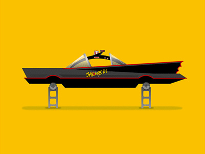 66 Jacked! Batmobile batman car design illustration jacked vector
