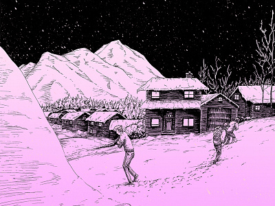 Pinkerton (suburban remix) album drawing illustration weezer