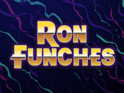 Ron Funches Text gradient type