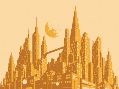 Mystery City 2 design illustration poster