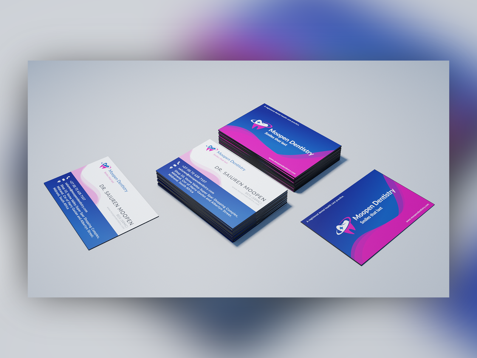 Business Cards in Blender by Ilia on Dribbble