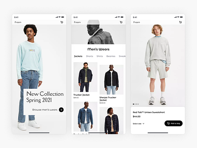 Fritzers eCommerce App app ecommerce shopping ui design ux design