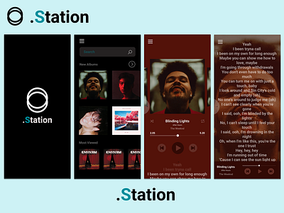Station Music Streaming Application Design With the Logo app design designer graphic design illustration logo music spotify ui web