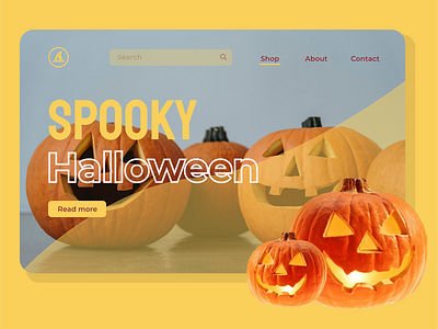 Shop Site that decorated for Halloween