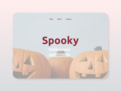Shop Site that decorated for Halloween (Redesign) art design designer flat graphic design illustration ui ux vector web