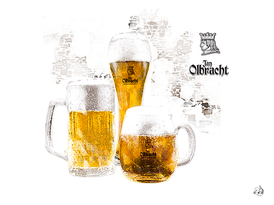 Illustration for Jan Olbracht Brewery brewery illustration
