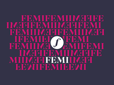 FEMI Pattern beauty salon branding pattern