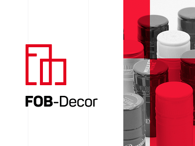 FOB-Decor logo design branding decor fob logo