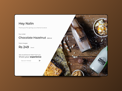 Email Receipt Design chocolate daily ui dailyui dailyuichallenge designer designs email receipt hazelnut minimal minimalistic receipt redesign uidesign