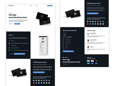 Strag.io - Smart Business Card business card card information architecture ui uidesign userinterface ux web design web designer webdesign website website design
