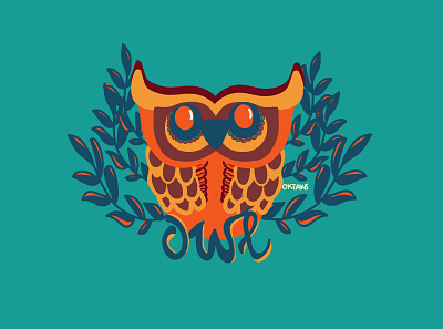 OWL adobeillustator art artwork graphicdesign illustration illustration art owl illustration